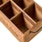 American Art Decor The Speakeasy Wood Crate Bottle Holder with Metal Handles - 7" x 14" x 8"